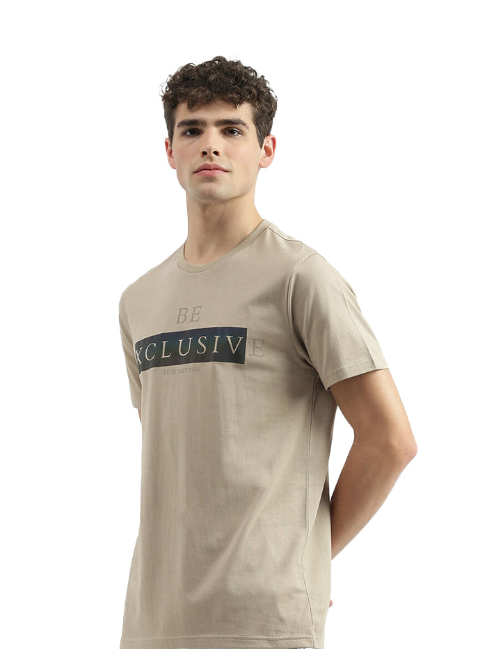 REGULAR FIT ROUND NECK PRINTED T-SHIRT