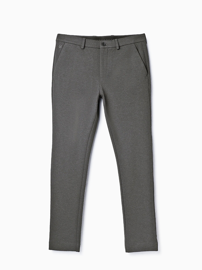 Solid Mid Rise Slim Fit Trousers