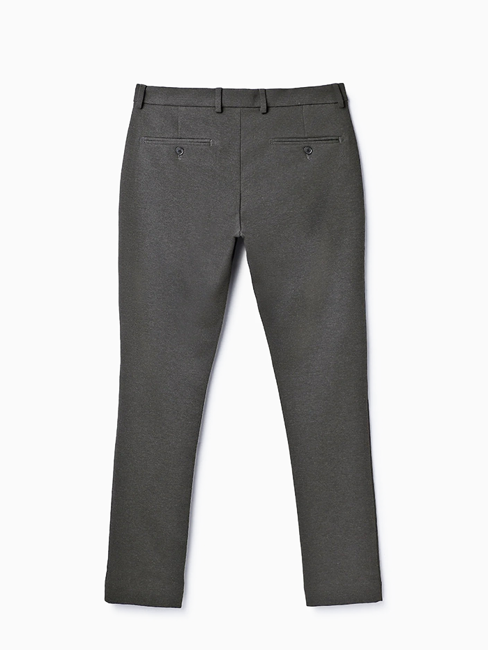 Solid Mid Rise Slim Fit Trousers
