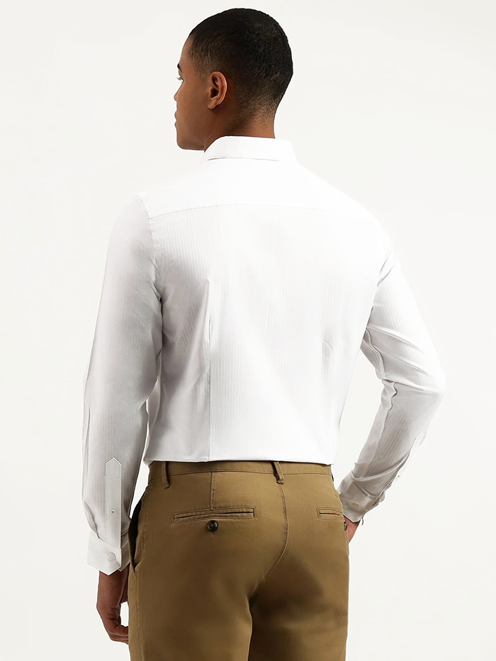 Slim Fit Cut Away Striped Shirts