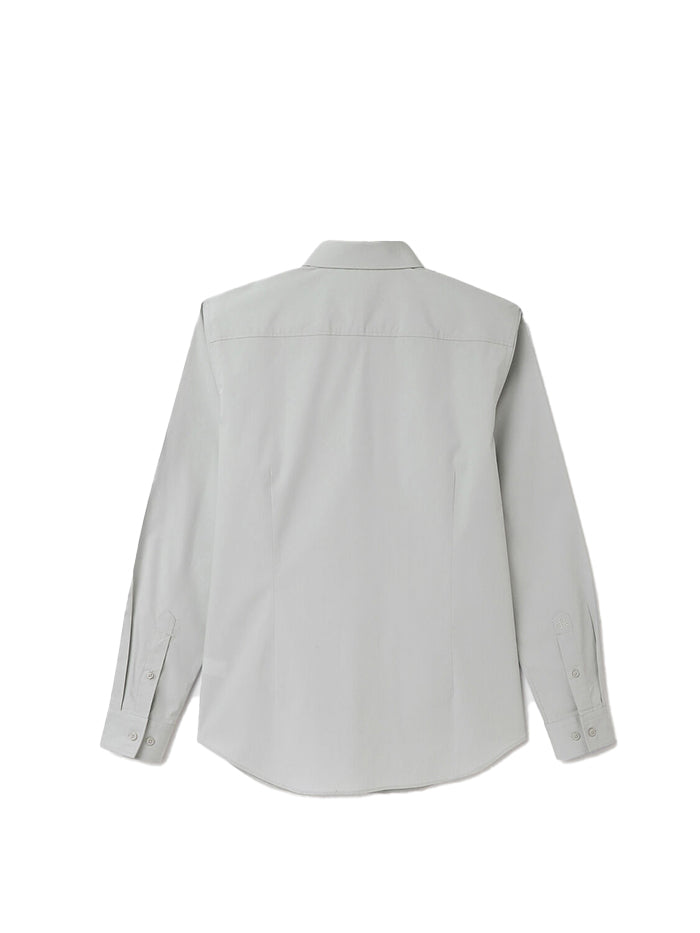 SLIM FIT SPREAD COLLAR SOLID SHIRT
