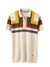 MEN&#39;S REGULAR FIT POLO NECK COLORBLOCK T-SHIRT
