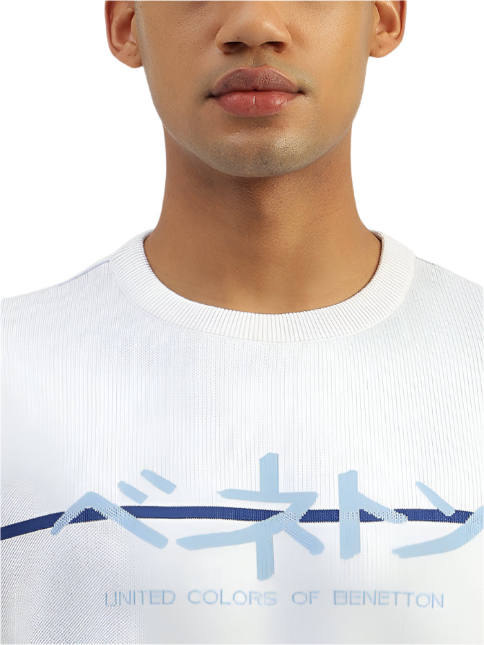 MEN&#39;S BOXY FIT ROUND NECK OMBRE T-SHIRT