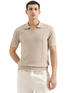 MEN&#39;S REGULAR FIT POLO NECK SOLID T-SHIRT