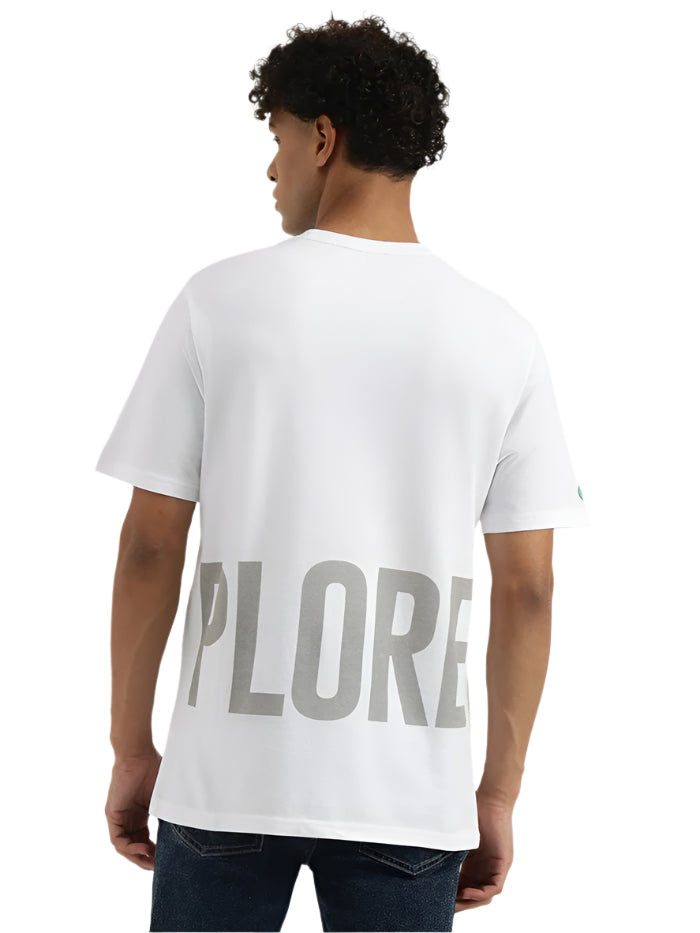 MEN'S RELAXED ROUND NECK GRAPHIC PRINT T-SHIRT