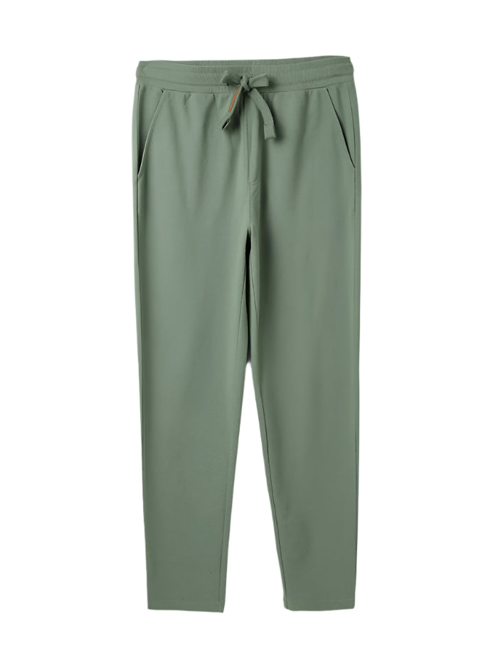 MEN&#39;S SOLID RELAXED FIT TROUSERS