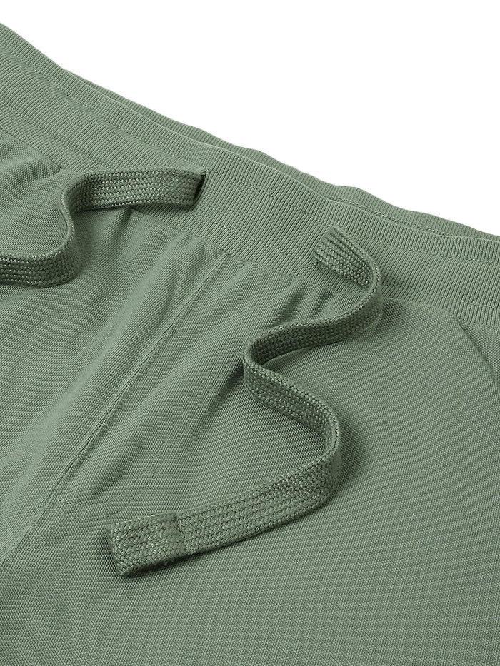 MEN&#39;S SOLID RELAXED FIT TROUSERS