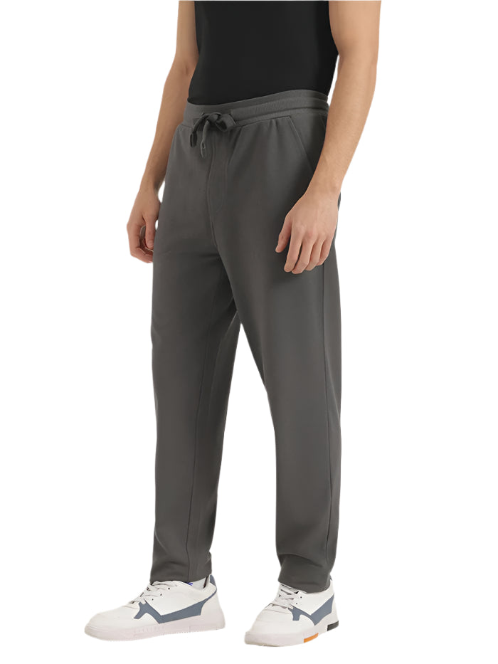 MEN'S SOLID RELAXED FIT TROUSERS