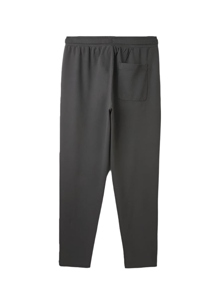 MEN&#39;S SOLID RELAXED FIT TROUSERS