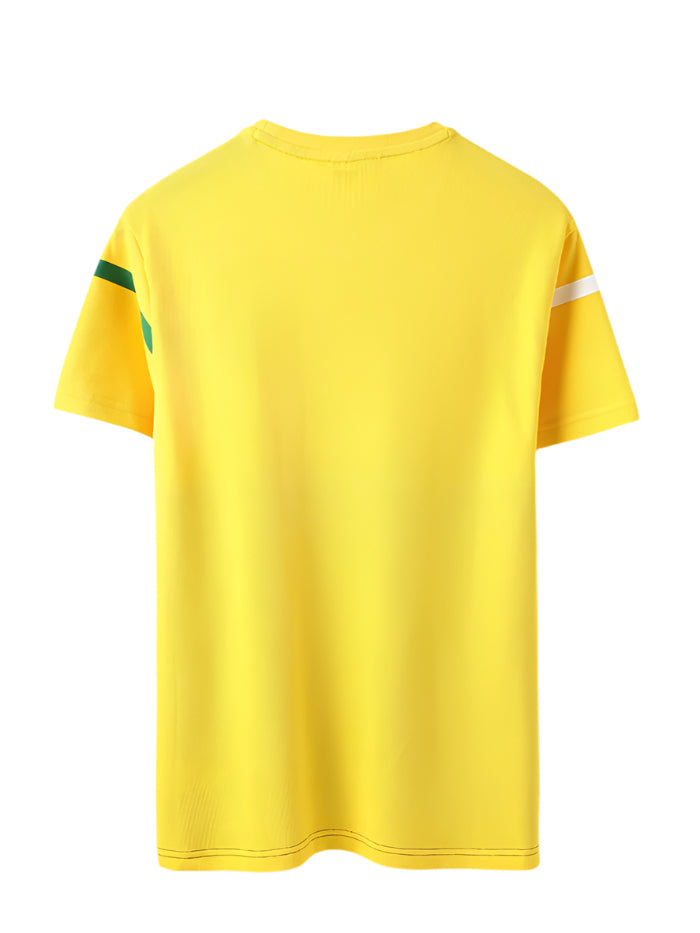 MEN&#39;S REGULAR FIT ROUND NECK COLORBLOCK T-SHIRT