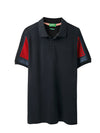 MEN&#39;S RELAXED FIT POLO NECK SOLID T-SHIRT