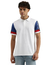 MEN&#39;S RELAXED POLO NECK SOLID T-SHIRT