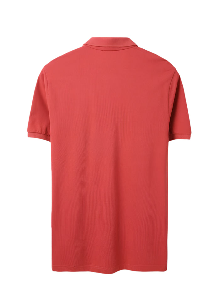 MEN&#39;S REGULAR FIT POLO NECK SOLID T-SHIRT