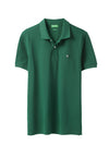 MEN&#39;S RELAXED FIT POLO NECK SOLID T-SHIRT
