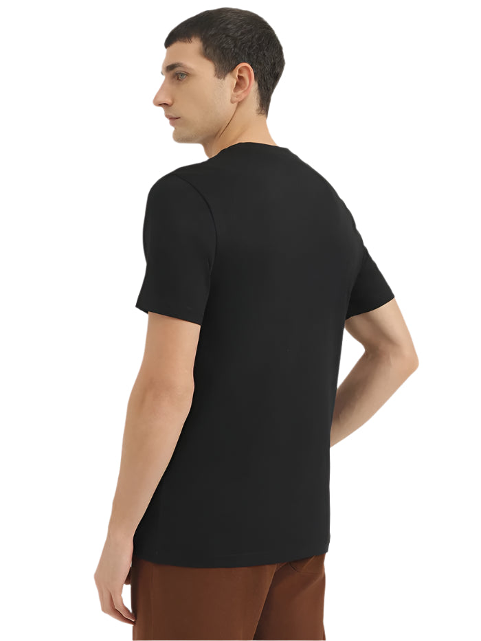 MEN'S RELAXED FIT ROUND NECK PRINTED T-SHIRT