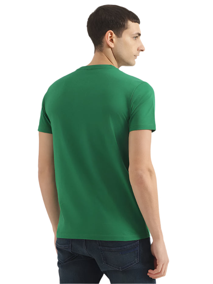 MEN'S REGULAR FIT ROUND NECK PRINTED T-SHIRT