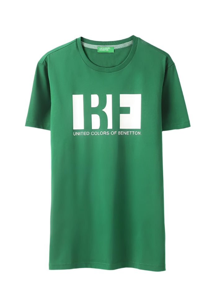 MEN&#39;S REGULAR FIT ROUND NECK PRINTED T-SHIRT