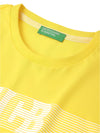 MEN&#39;S REGULAR FIT ROUND NECK STRIPED T-SHIRT