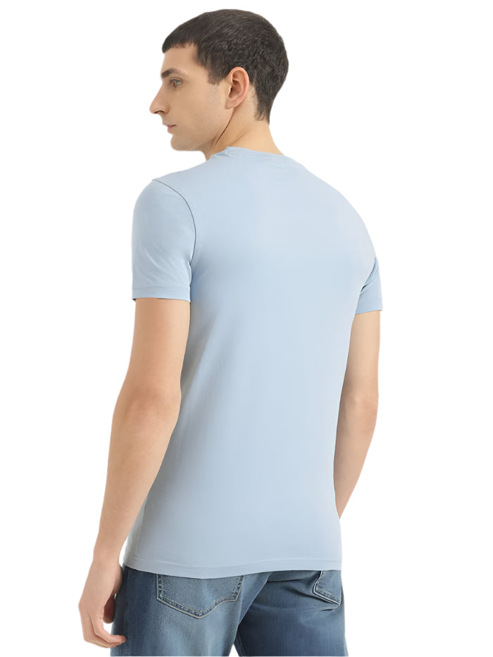 MEN'S REGULAR FIT ROUND NECK PRINTED T-SHIRT