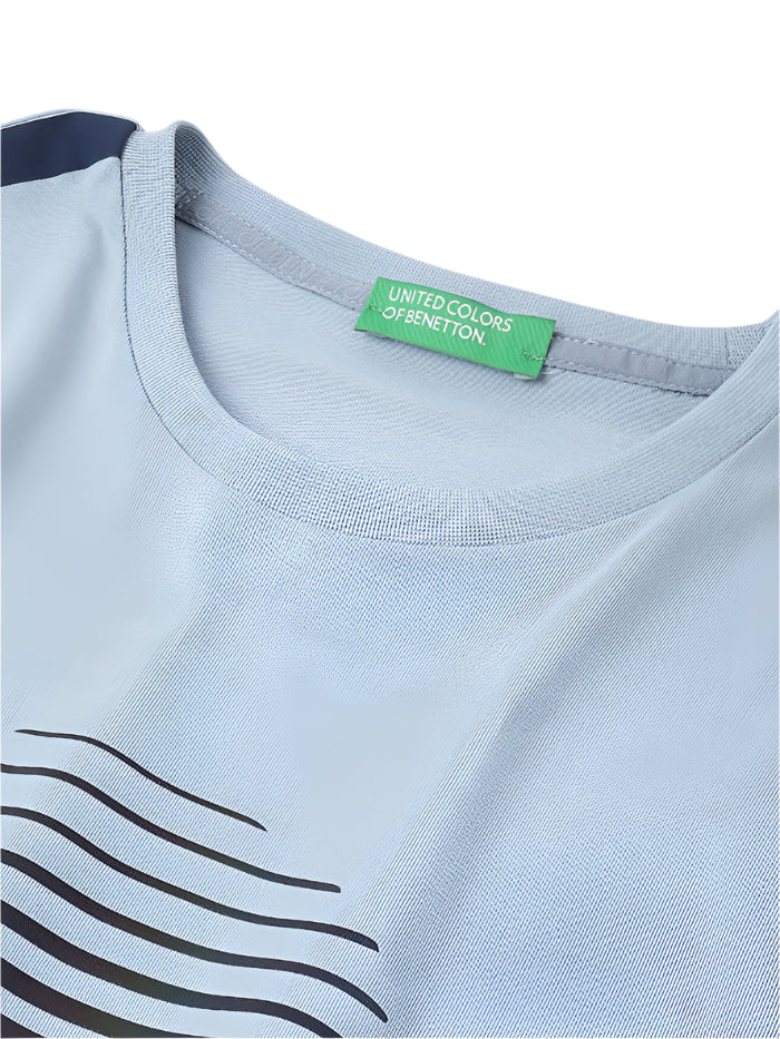 MEN&#39;S REGULAR FIT ROUND NECK PRINTED T-SHIRT