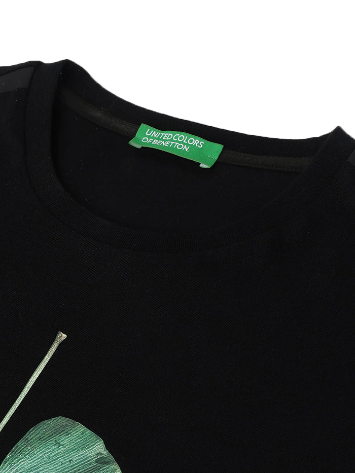 MEN&#39;S REGULAR ROUND NECK GRAPHIC PRINT T-SHIRT