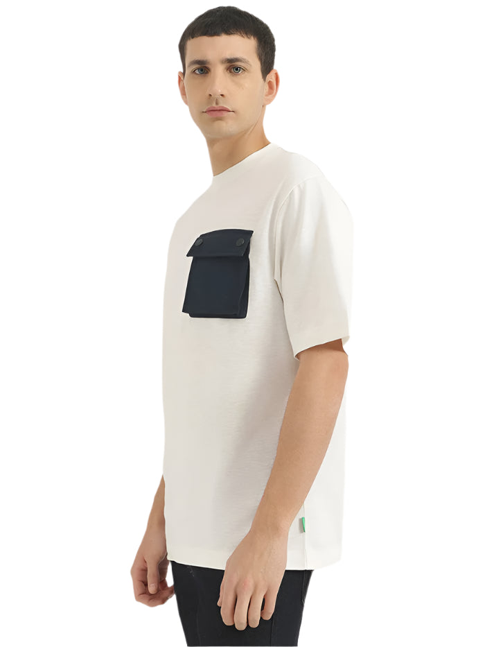MEN'S OVERSIZED FIT ROUND NECK SOLID T-SHIRT