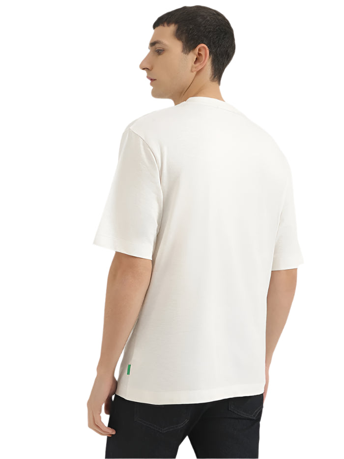 MEN'S OVERSIZED FIT ROUND NECK SOLID T-SHIRT