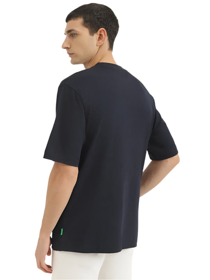 MEN'S OVERSIZED FIT ROUND NECK SOLID T-SHIRT