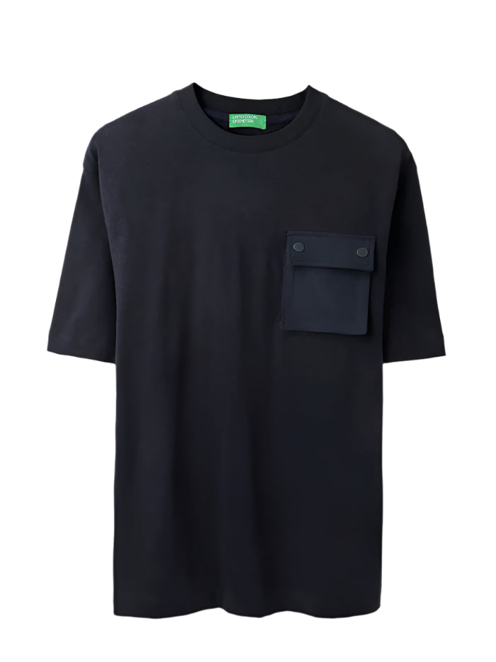 MEN&#39;S OVERSIZED FIT ROUND NECK SOLID T-SHIRT