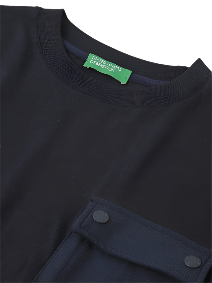 MEN&#39;S OVERSIZED FIT ROUND NECK SOLID T-SHIRT