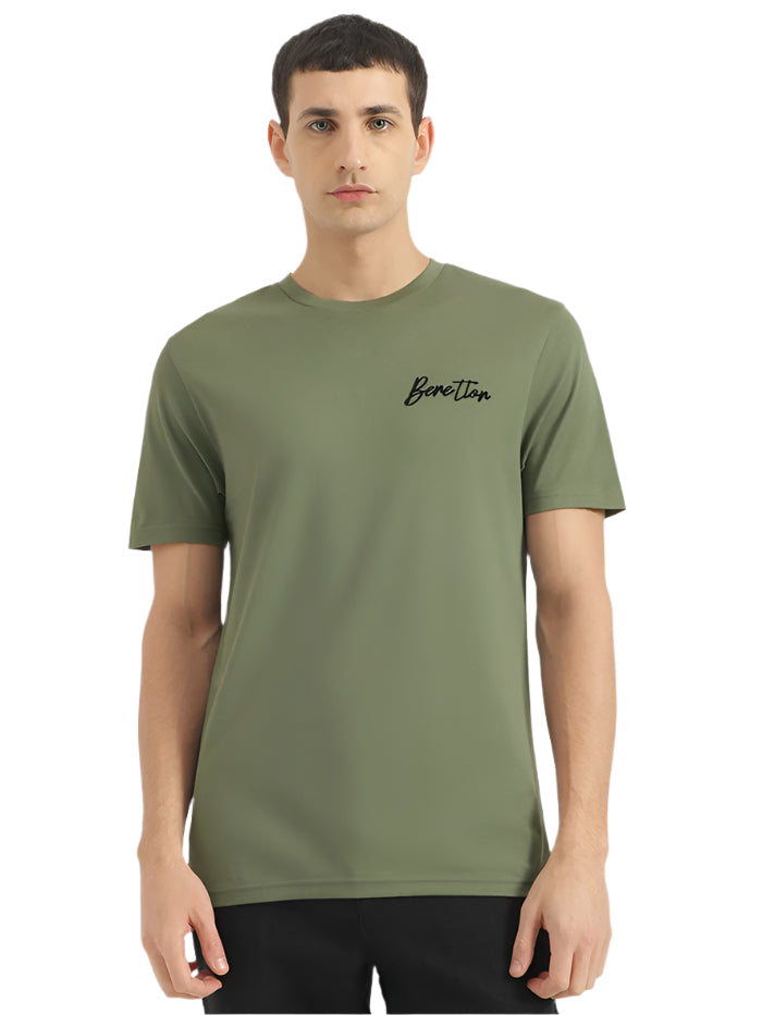 MEN'S RELAXED FIT ROUND NECK PRINTED T-SHIRT