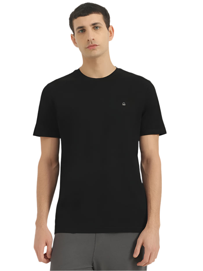 MEN'S RELAXED FIT ROUND NECK STRIPED T-SHIRT