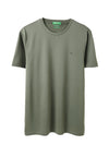 MEN&#39;S RELAXED FIT ROUND NECK SOLID T-SHIRT