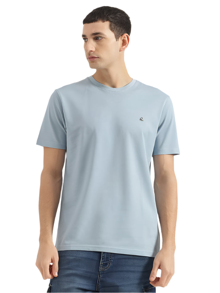 MEN'S REGULAR FIT ROUND NECK SOLID T-SHIRT