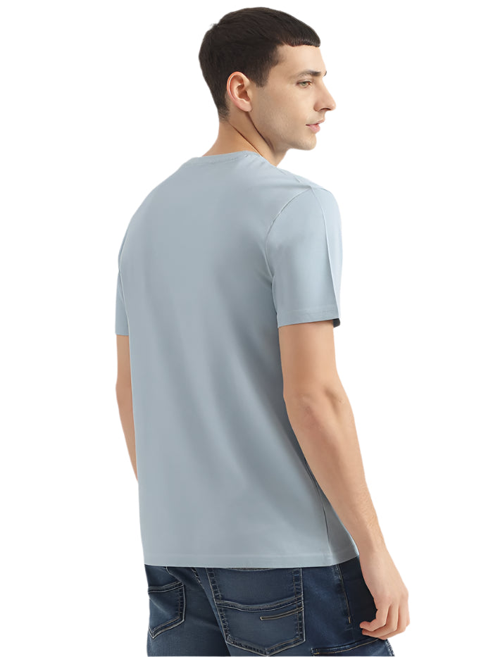 MEN'S REGULAR FIT ROUND NECK SOLID T-SHIRT