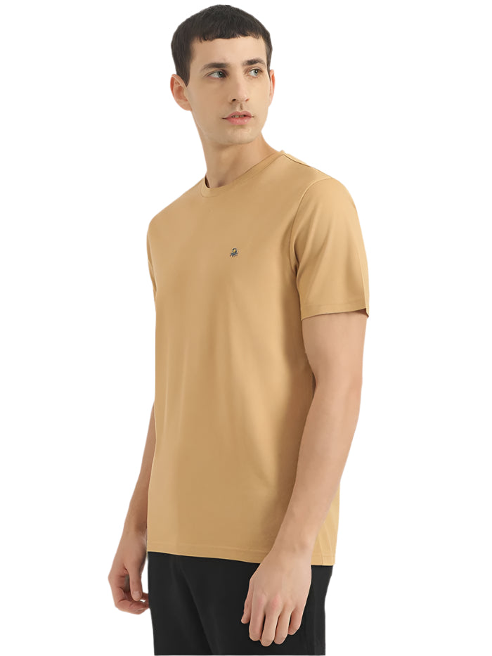 MEN'S RELAXED FIT ROUND NECK SOLID T-SHIRT