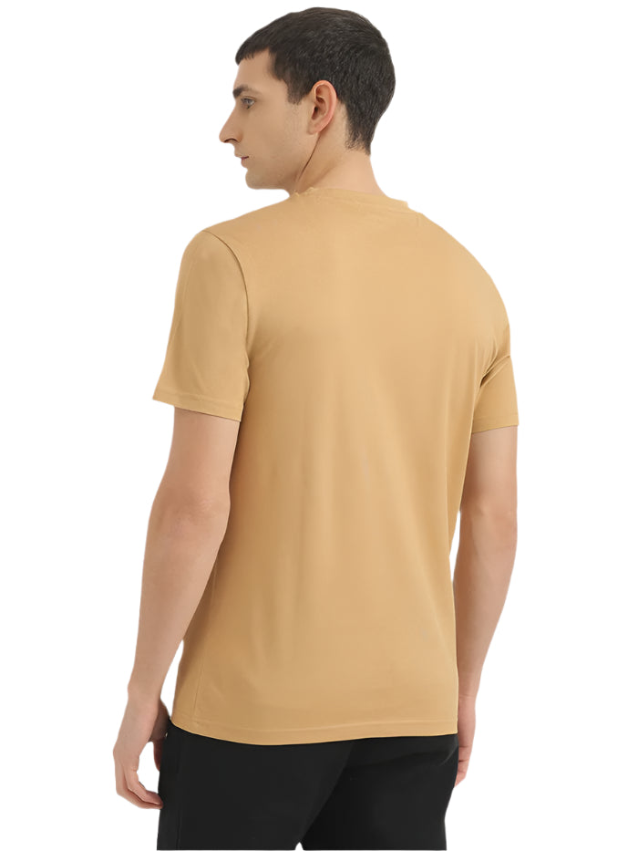 MEN'S RELAXED FIT ROUND NECK SOLID T-SHIRT