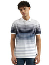 MEN&#39;S REGULAR POLO NECK STRIPED T-SHIRT