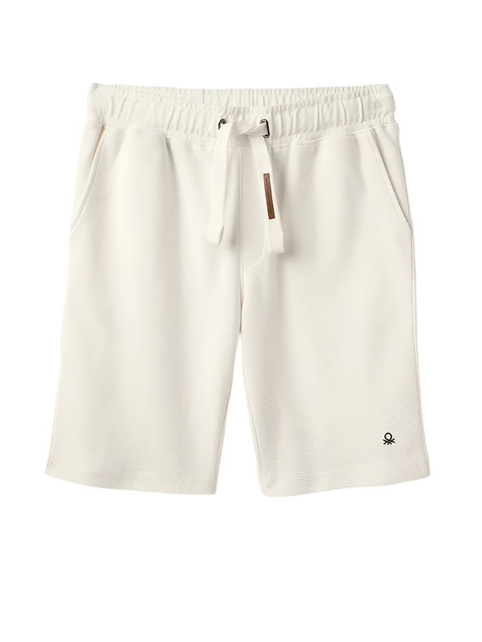 MEN&#39;S SOLID REGULAR FIT REGULAR SHORTS