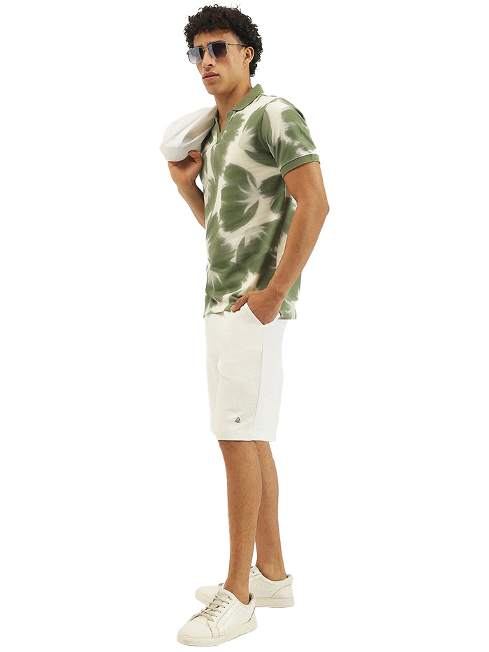 MEN&#39;S SOLID REGULAR FIT REGULAR SHORTS