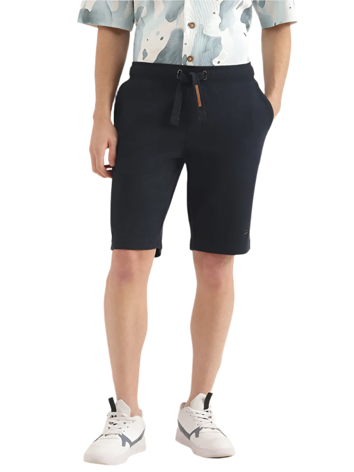 MEN'S SOLID REGULAR FIT SHORTS