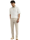MEN&#39;S OVERSIZED POLO NECK SOLID T-SHIRT
