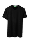 MEN&#39;S REGULAR FIT ROUND NECK TEXTURED T-SHIRT