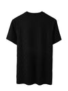 MEN&#39;S REGULAR FIT ROUND NECK TEXTURED T-SHIRT
