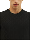 MEN&#39;S REGULAR FIT ROUND NECK TEXTURED T-SHIRT
