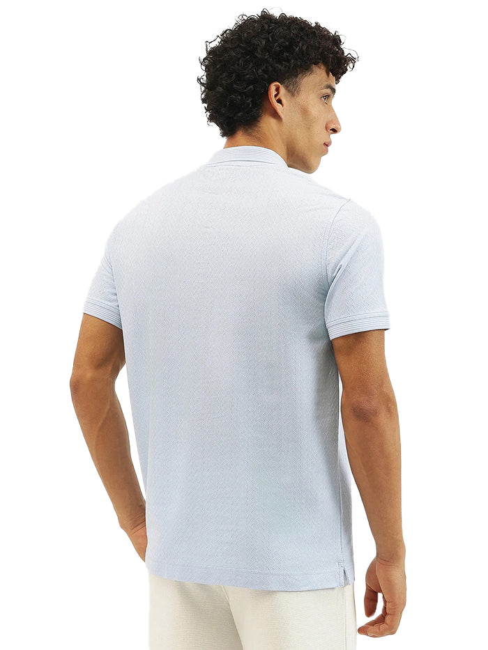 MEN'S RELAXED FIT JOHNY COLLAR CHEVRON / ZIG ZAG T-SHIRT