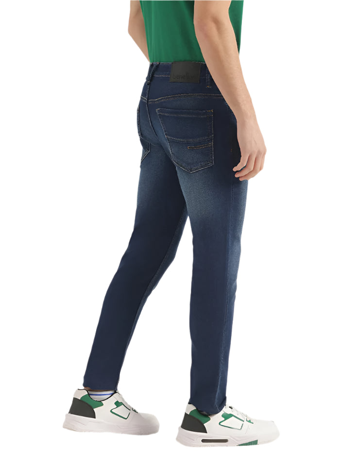 MEN'S SOLID LOW CROTCH FIT JEANS