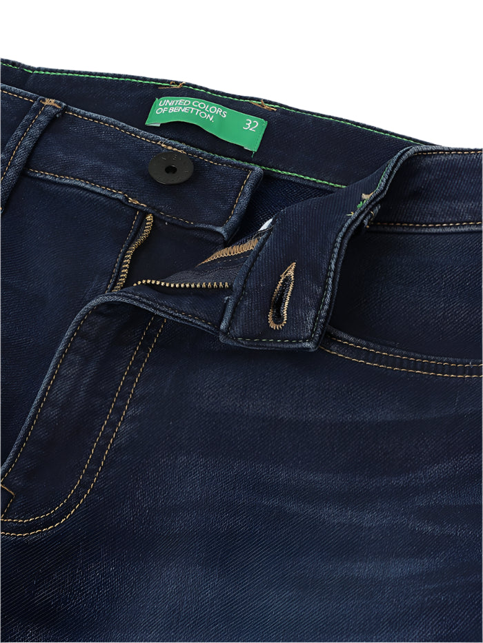 MEN&#39;S SOLID LOW CROTCH FIT JEANS