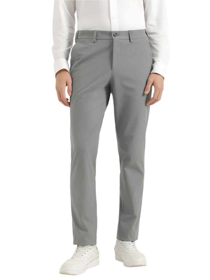 MEN'S SOLID SLIM FIT TROUSERS