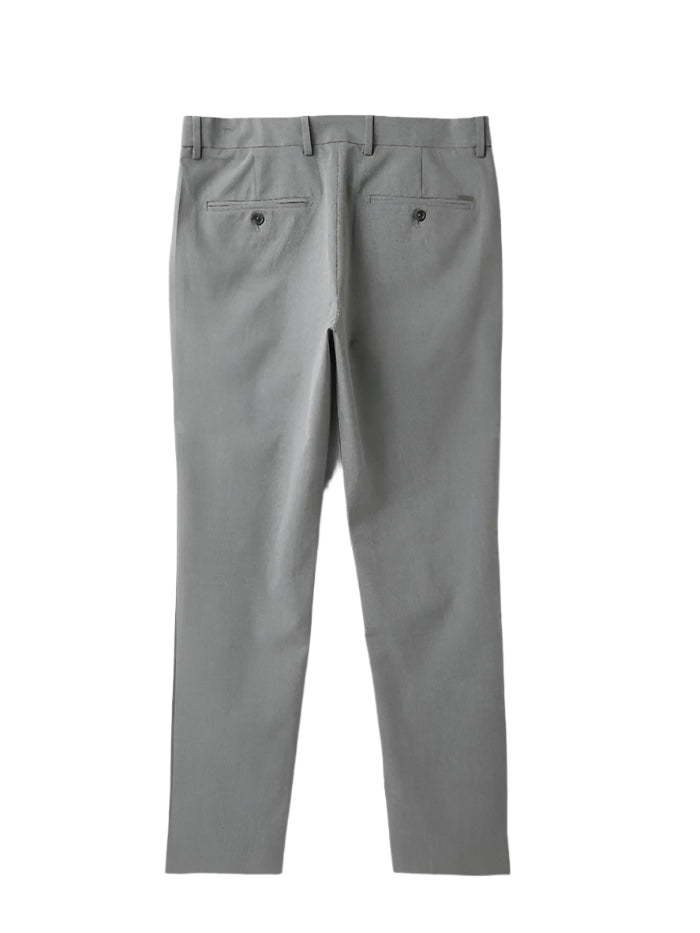 MEN&#39;S SOLID SLIM FIT TROUSERS